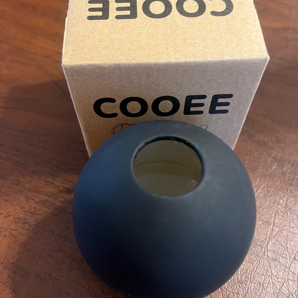 Cooee Black Round Vase